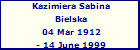 Kazimiera Sabina Bielska
